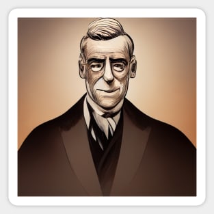 Woodrow Wilson | Comics style Sticker